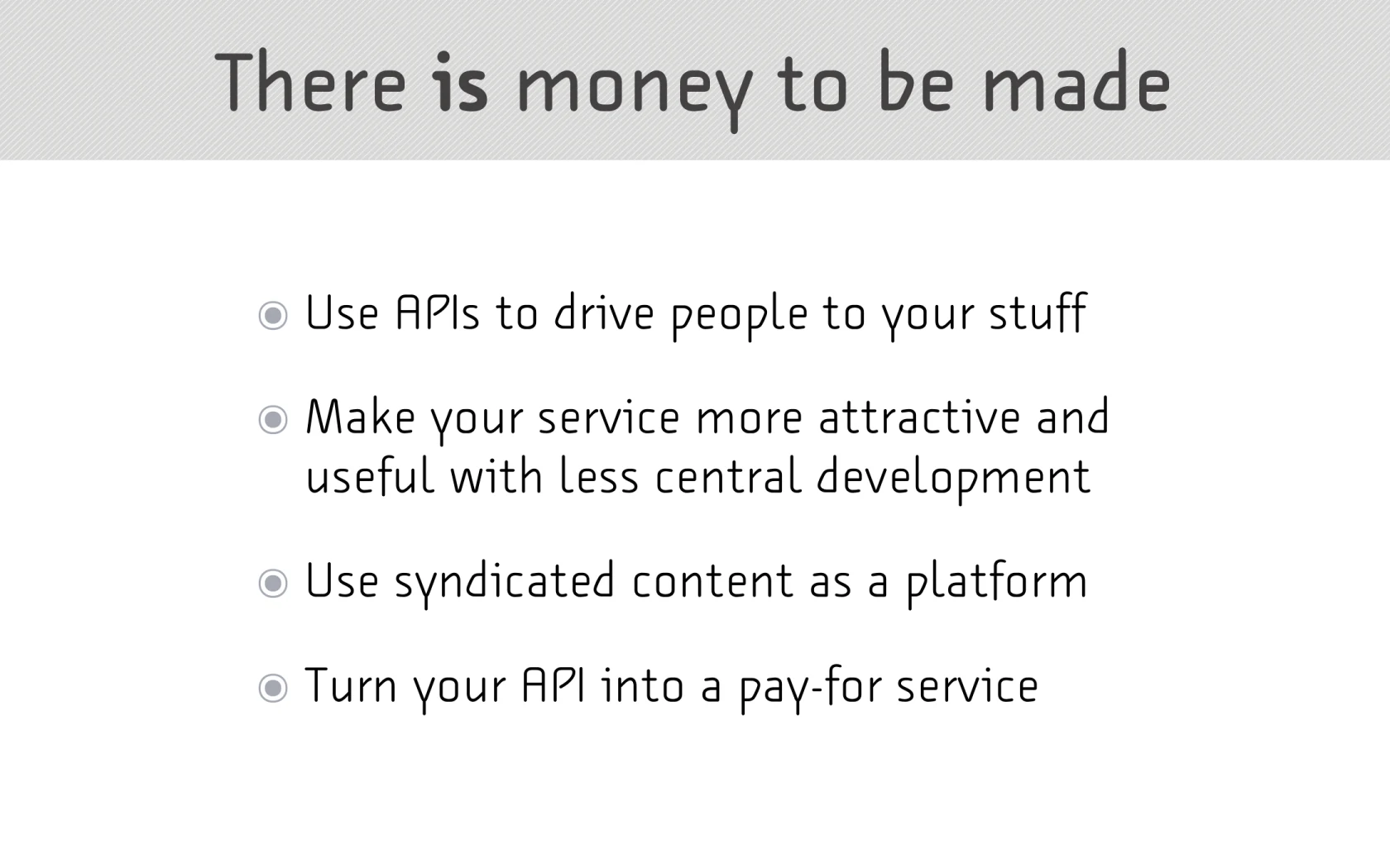 Visual from slide 19 of Native to a Web of Data.