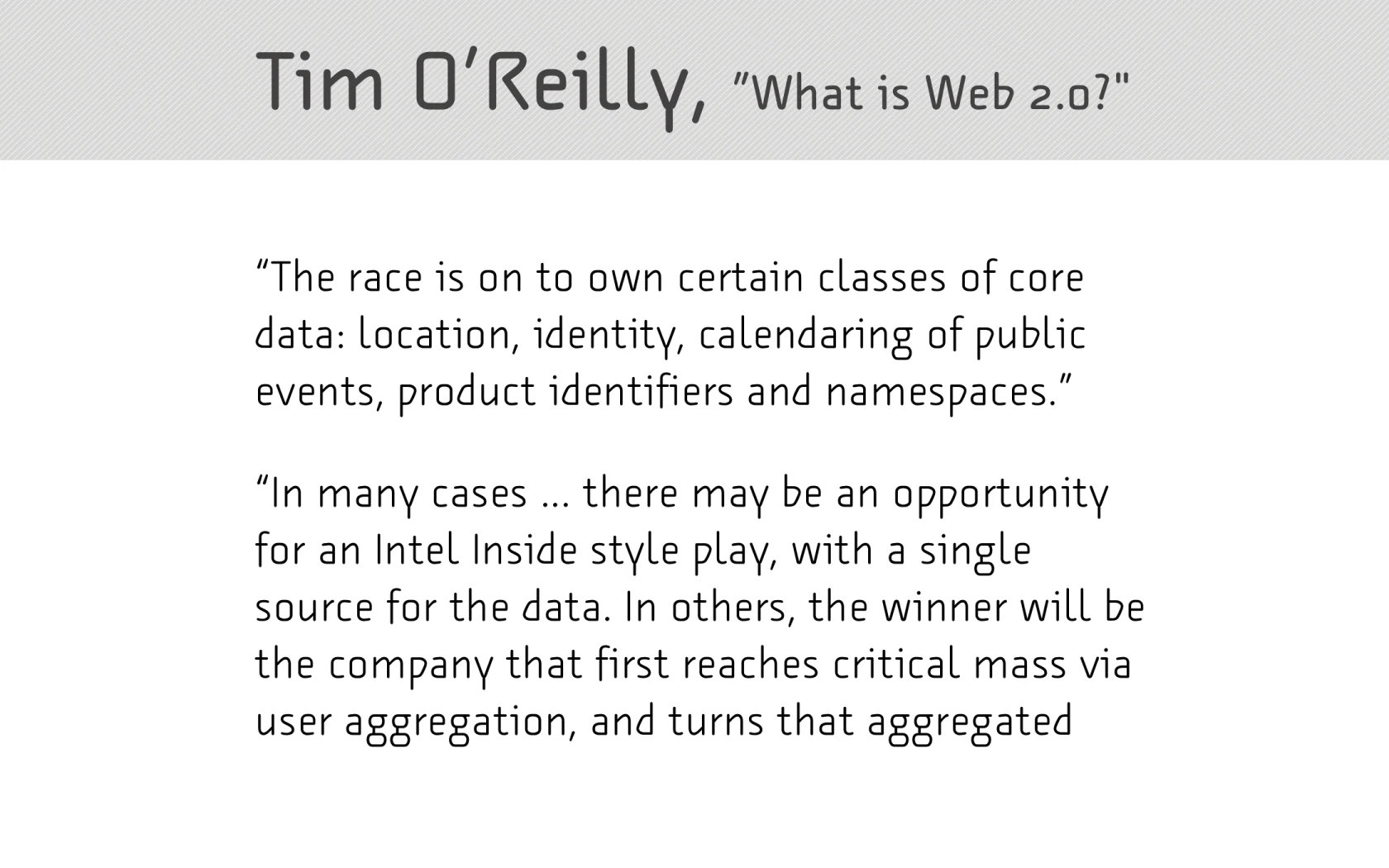 Visual from slide 26 of Native to a Web of Data.