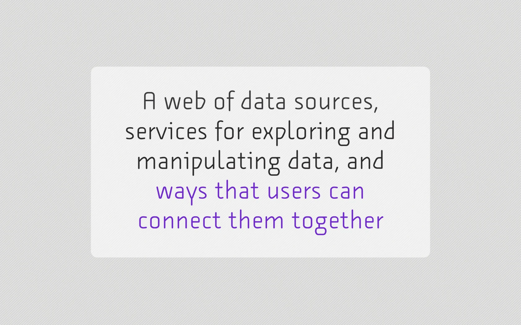 Visual from slide 28 of Native to a Web of Data.