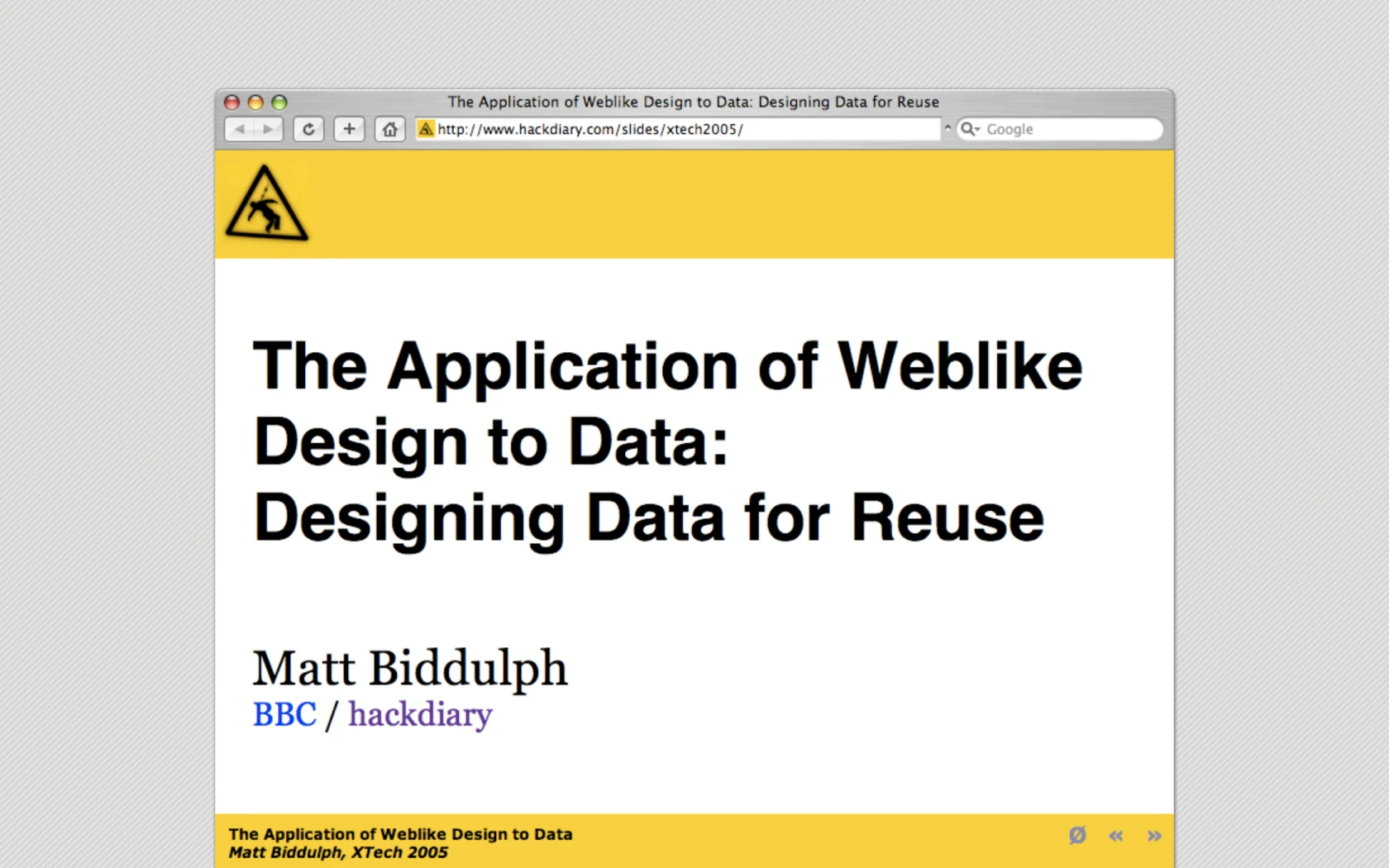 Visual from slide 30 of Native to a Web of Data.
