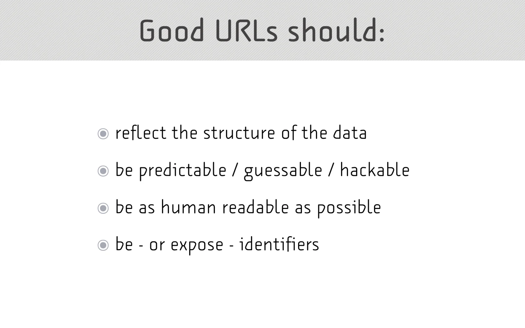 Visual from slide 44 of Native to a Web of Data.