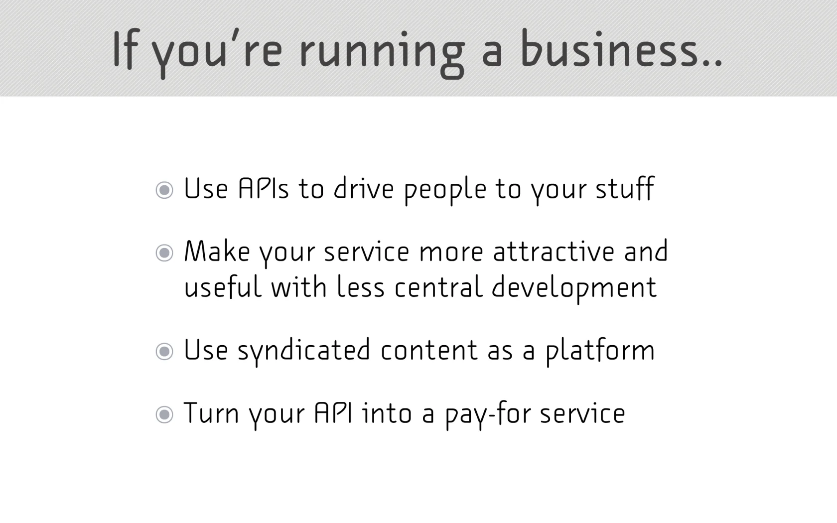 Visual from slide 58 of Native to a Web of Data.